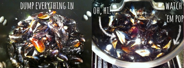 moules cooking