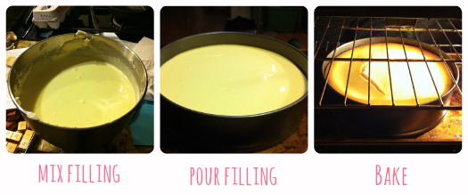 cheesecake filling_steps