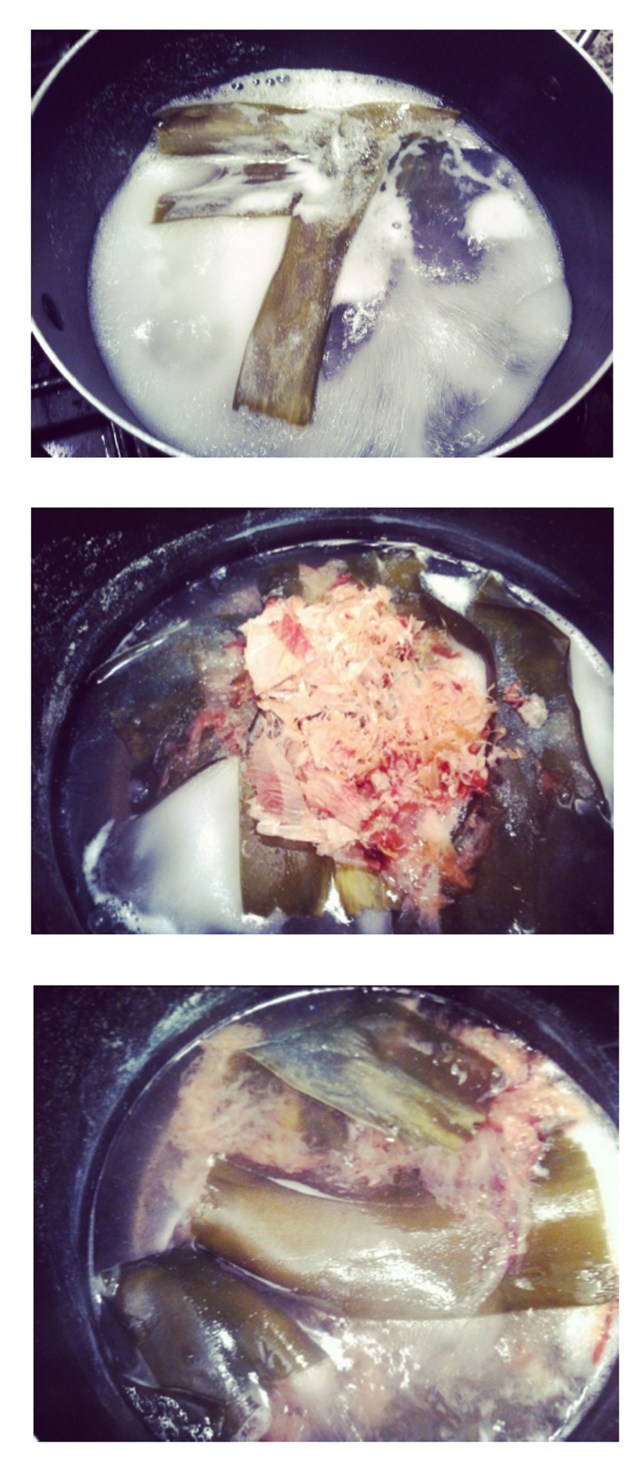 kombu and bonito flakes