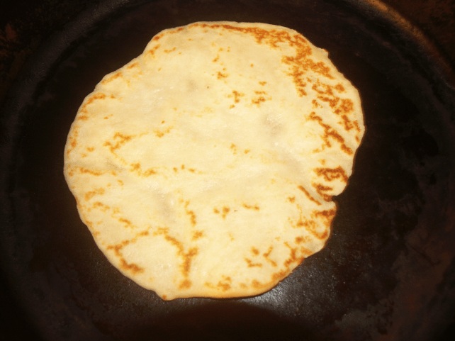 Tortillas cooking